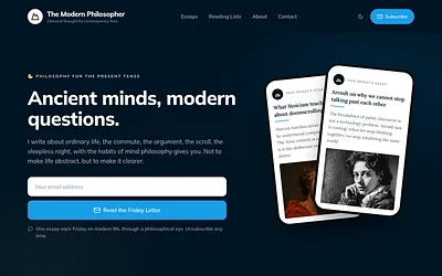 themodernphilosopher.com snapshot
