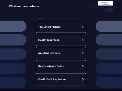 whatmelissamade.com snapshot