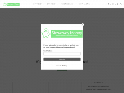 stowawaymoney.com snapshot