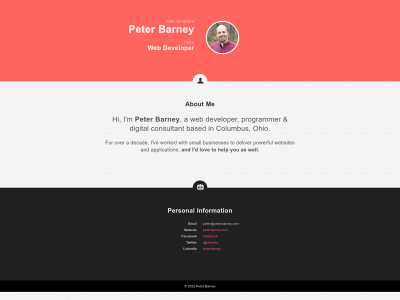 peterbarney.com snapshot
