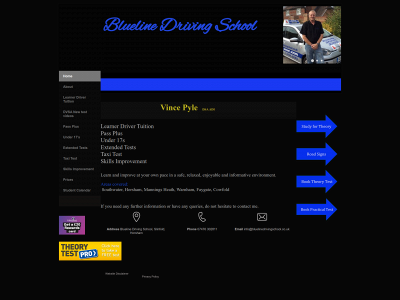 bluelinedrivingschool.co.uk snapshot