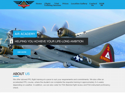 air-academy.co.uk snapshot