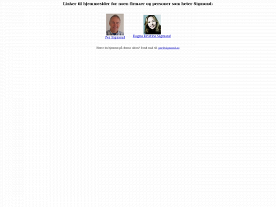 sigmond.no snapshot