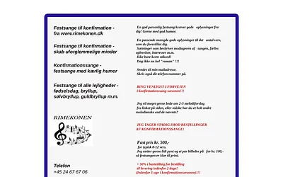 rimekonen.dk snapshot