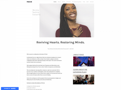 www.peaceikeministries.com snapshot