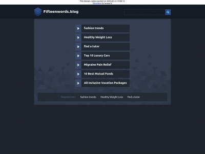 fifteenwords.blog snapshot