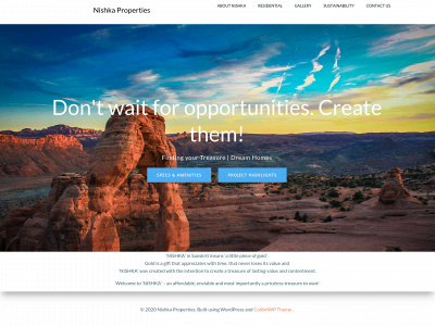 nishkaproperties.com snapshot