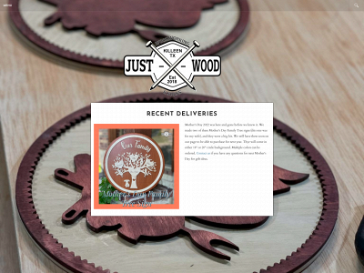 www.justwoodwoodworkingandsigns.com snapshot