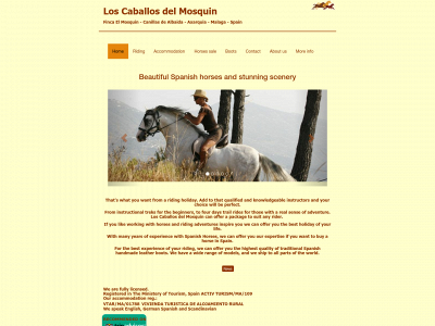 horseriding-andalucia.com snapshot