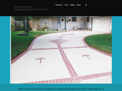 hallscustomconcrete.com snapshot