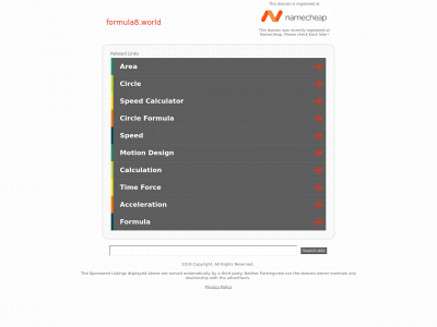 formula8.world snapshot