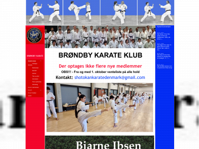 brondbykarate.dk snapshot