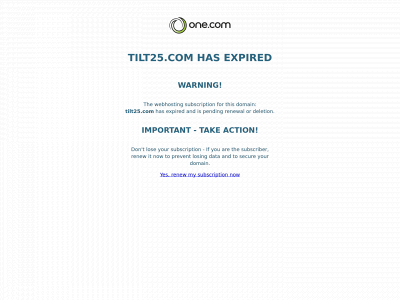 tilt25.com snapshot