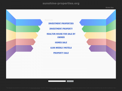sunshine-properties.org snapshot