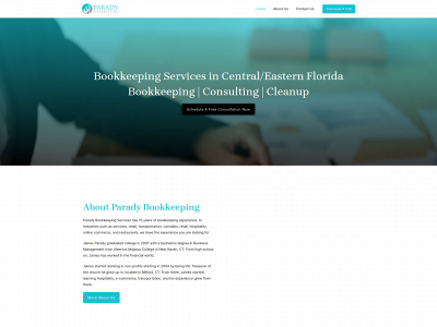 paradybookkeeping.com snapshot