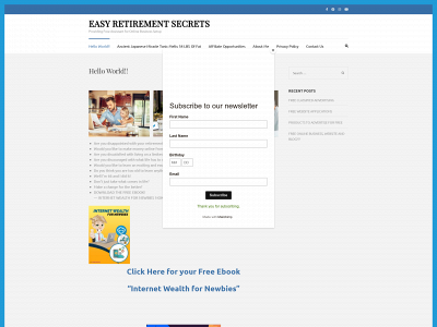 easyretirementsecrets.us snapshot