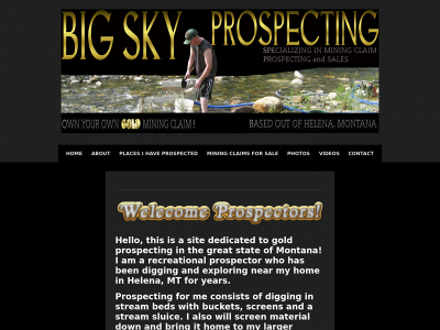 bigskyprospecting.com snapshot
