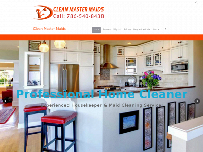 cleanmastermaids.com snapshot