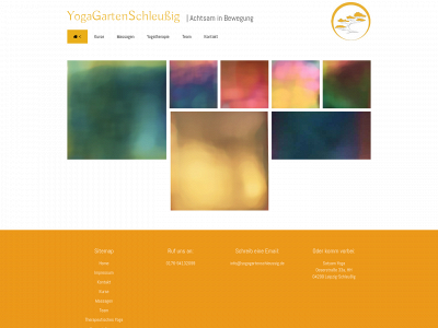 yogagartenschleussig.de snapshot