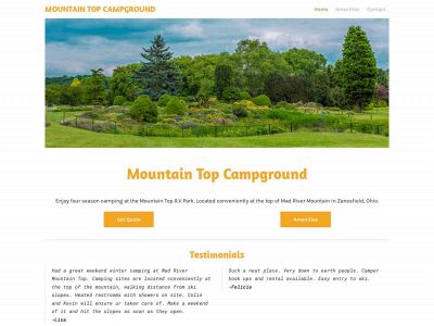 www.mountaintopcamping.com snapshot