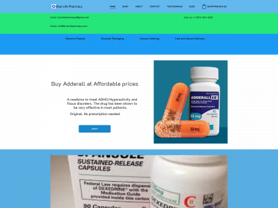 bluelifepharmacy.com snapshot