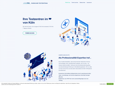 rheincare-testzentrum.de snapshot