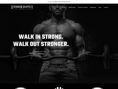 strongandshapelygym.com snapshot