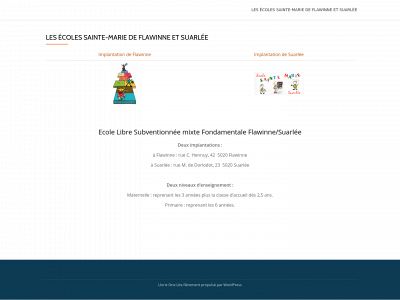 ecole-saintemarie.be snapshot