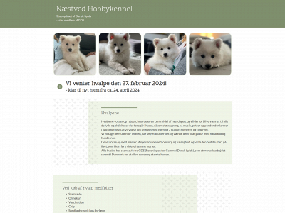 naestvedhobbykennel.dk snapshot