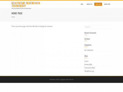 healthcareblockchaintechnology.com snapshot