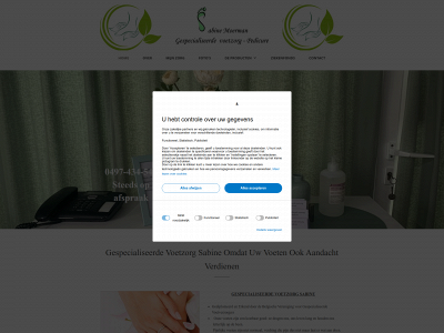 sabinepedicure.be snapshot