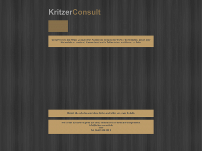 kritzer-consult.de snapshot