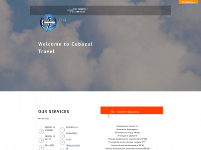 cubazultravel.com snapshot