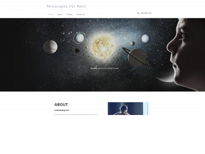 telescopesforrent.com snapshot