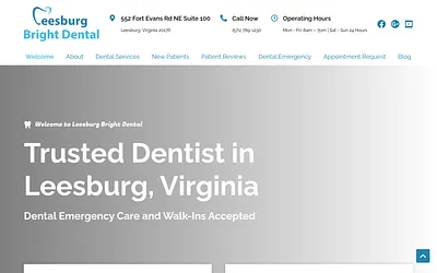 leesburgbrightdentalva.com snapshot