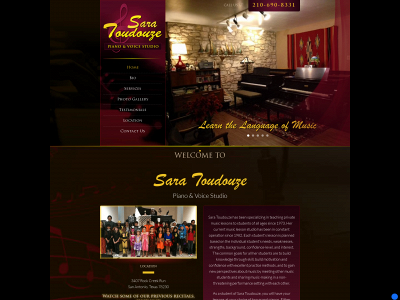 www.saratoudouzepianoandvoicestudio.com snapshot