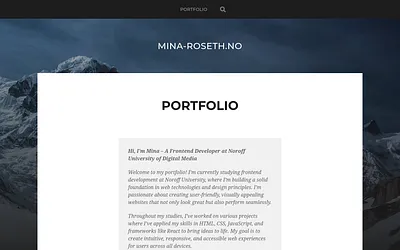 mina-roseth.no snapshot