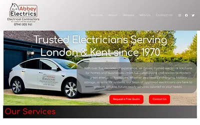 abbey-electrics.com snapshot