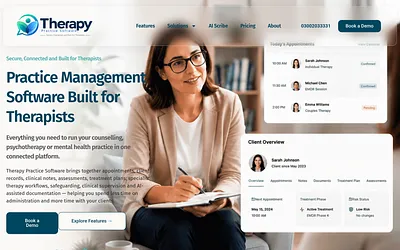 therapypractisesoftware.com snapshot
