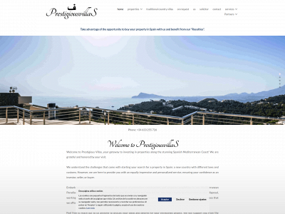 prestigiousvillas.es snapshot