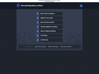horusthegodeye.online snapshot