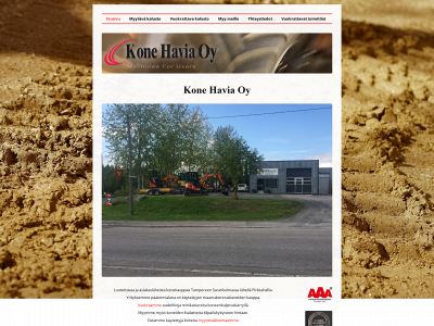 konehavia.fi snapshot