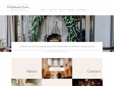 wholeheartedevents.com snapshot
