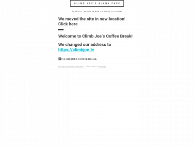 climbjoe.com snapshot