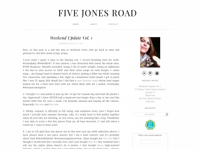 fivejonesroad.com snapshot