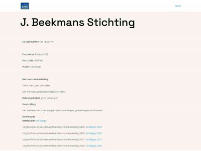 beekmansstichting.nl snapshot