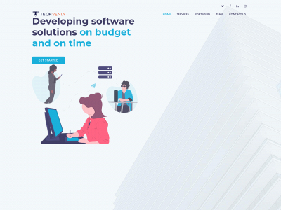 techvenia.com snapshot