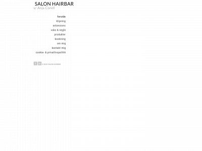 salonhairbar.dk snapshot