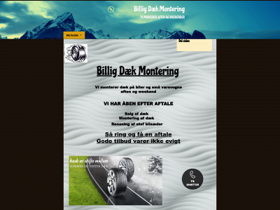billigdaekmontering.dk snapshot