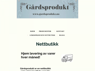gardsprodukt.no snapshot
